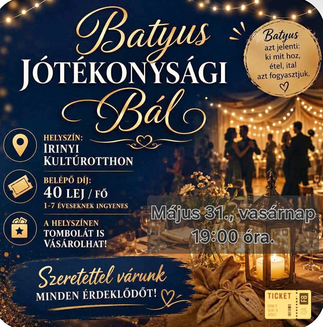 Jótékonysági bált szerveznek Irinyben