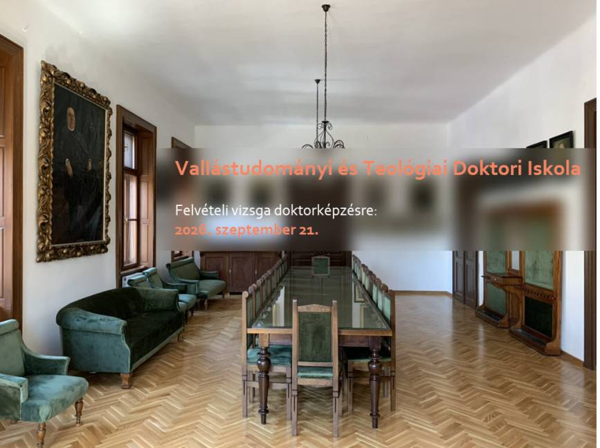 Felvételi vizsga doktorképzésre a 2026-2027. akadémiai évre