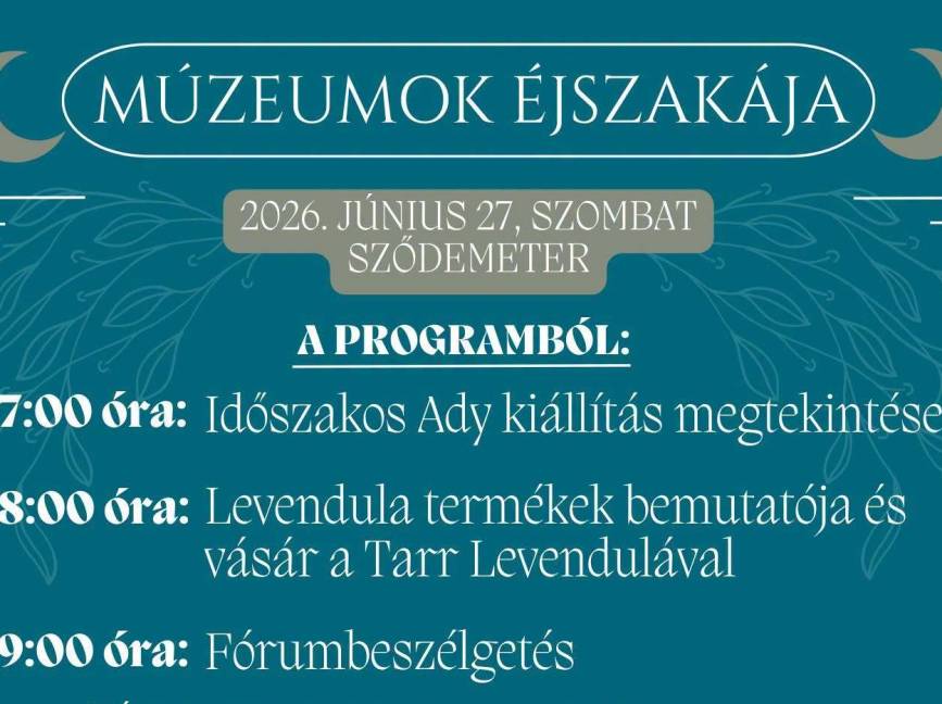 Múzeumok Éjszakája Sződemeteren